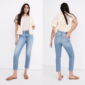 Madewell | The High Rise Slim Boyfriend in Summit Wash